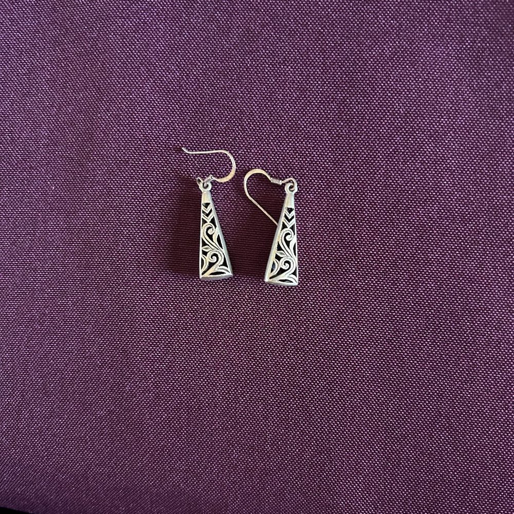 European Boutique Sterling Silver Dangle Earrings
